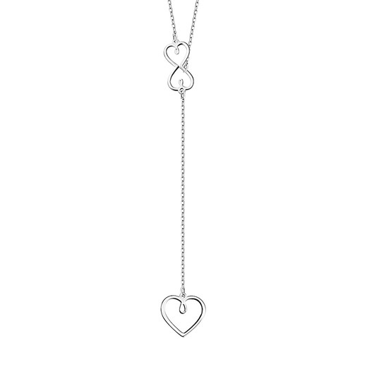 Naszyjnik srebrny - serca ze sklepu YES.pl w kategorii Naszyjniki - zdjęcie 163622529