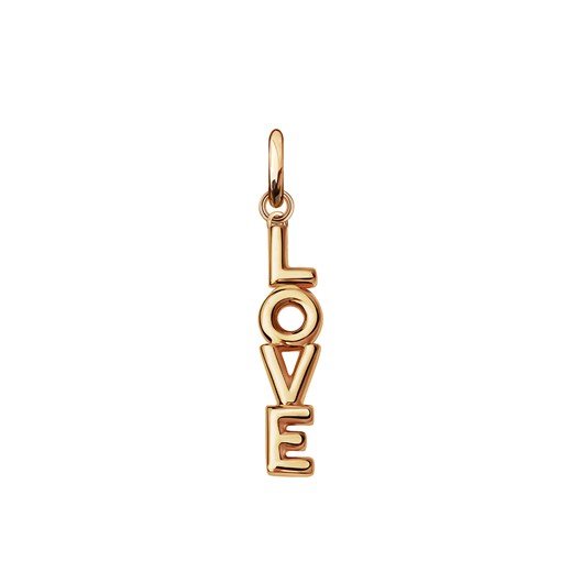 Zawieszka srebrna pozłacana charms - love - Love Story One Size YES.pl