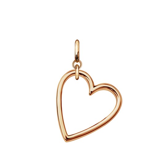 Zawieszka srebrna pozłacana charms - serce - Love Story One Size YES.pl