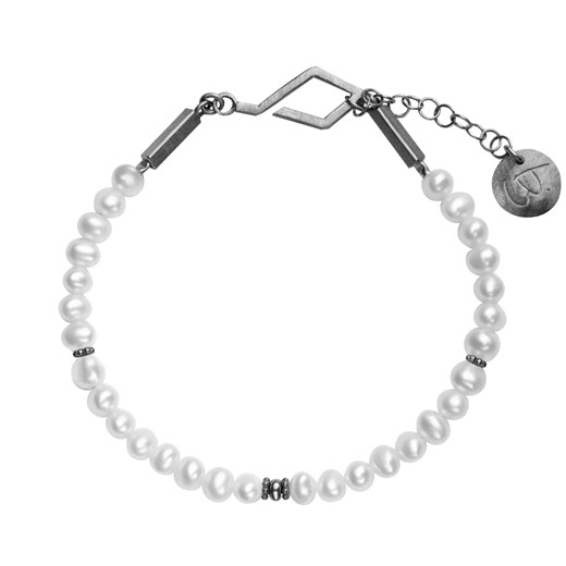 Bransoletka srebrna z perłami - Maya ze sklepu YES.pl w kategorii Bransoletki - zdjęcie 163624326