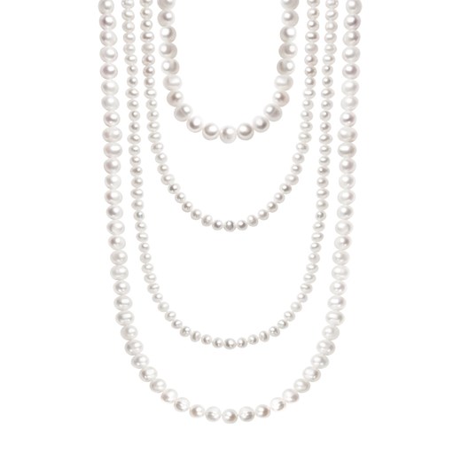 Naszyjnik z pereł z cyrkoniami - Pearls ze sklepu YES.pl w kategorii Naszyjniki - zdjęcie 163626648