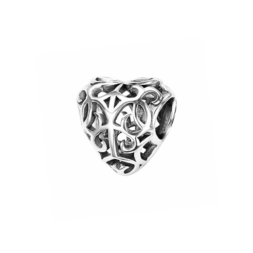 Beads srebrny - serce - Dots One Size wyprzedaż YES.pl