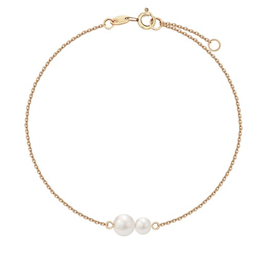 Bransoletka złota z perłami - Pearls ze sklepu YES.pl w kategorii Bransoletki - zdjęcie 163628406