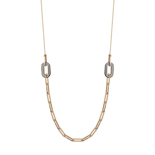 Naszyjnik złoty z masą perłową - Chains ze sklepu YES.pl w kategorii Naszyjniki - zdjęcie 163629139