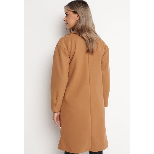 Płaszcz damski brązowy Born2be 