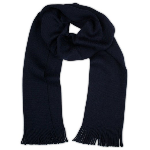 Szalik Wełniany Dziergany Granatowy, Ciepły z Frędzlami -V. FRAAS SZAWLN1273 - id: 20916 - marki V. Fraas - 163640627 Szalik Wełniany Dziergany Granatowy, Ciepły z Frędzlami -V. FRAAS SZAWLN1273 ze sklepu JegoSzafa.pl w kategorii Szaliki męskie - zdjęcie 163640627