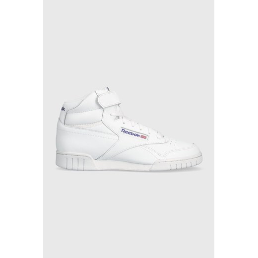 Reebok sneakersy skórzane EX-O-FIT Hi kolor biały 100000108 ze sklepu PRM w kategorii Buty sportowe męskie - zdjęcie 163647158