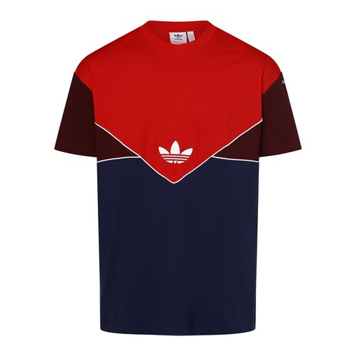 adidas Originals T-shirt męski Mężczyźni Bawełna granatowy jednolity ze sklepu vangraaf w kategorii T-shirty męskie - zdjęcie 163649135