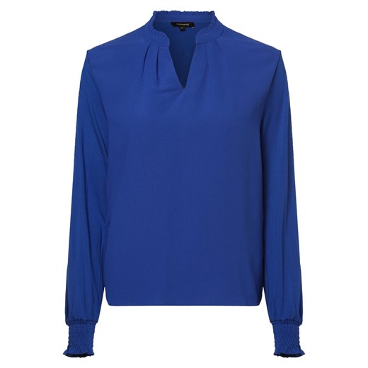 More & More Damska koszulka z długim rękawem Kobiety wiskoza błękit królewski jednolity ze sklepu vangraaf w kategorii Bluzki damskie - zdjęcie 163649176
