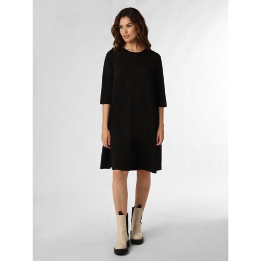 soyaconcept® Sukienka damska Kobiety Sztuczne włókno czarny jednolity ze sklepu vangraaf w kategorii Sukienki - zdjęcie 163649286
