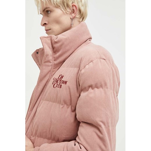 On Vacation kurtka sztruksowa kolor różowy zimowa ze sklepu ANSWEAR.com w kategorii Kurtki damskie - zdjęcie 163651129