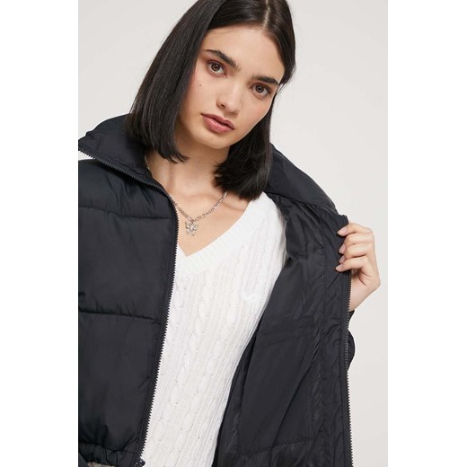 Hollister Co. kurtka damska kolor czarny zimowa Hollister Co. M ANSWEAR.com