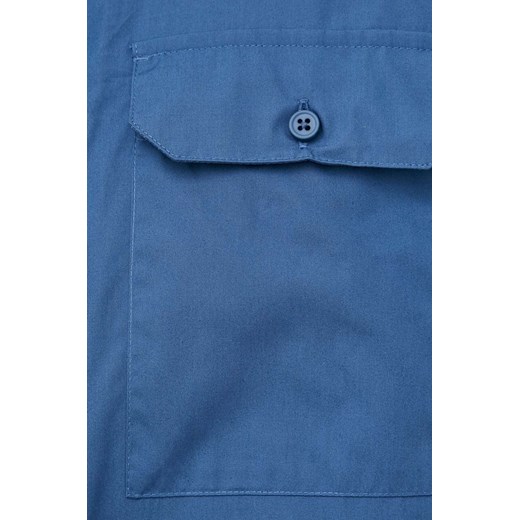 Sisley koszula bawełniana męska kolor niebieski regular z kołnierzykiem Sisley S ANSWEAR.com