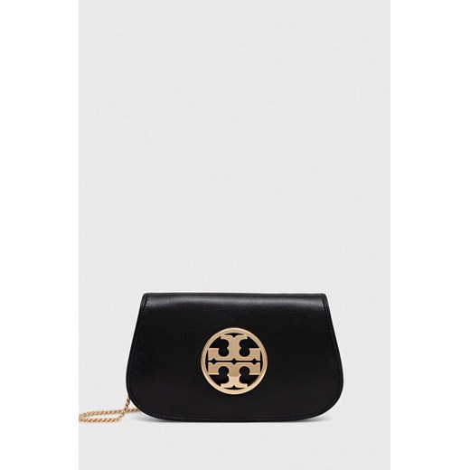 Tory Burch torebka kolor czarny ze sklepu ANSWEAR.com w kategorii Kopertówki - zdjęcie 163652948