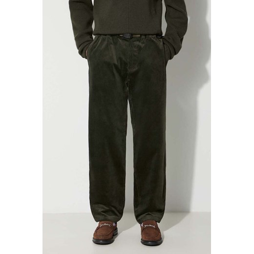 Gramicci spodnie sztruksowe Corduroy Gramicci Pant kolor zielony proste G2FM.P003 ze sklepu PRM w kategorii Spodnie męskie - zdjęcie 163653557