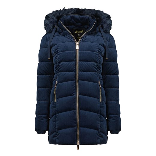 Geographical Norway Płaszcz pikowany &quot;Bilove&quot; w kolorze granatowym ze sklepu Limango Polska w kategorii Płaszcze damskie - zdjęcie 163676635