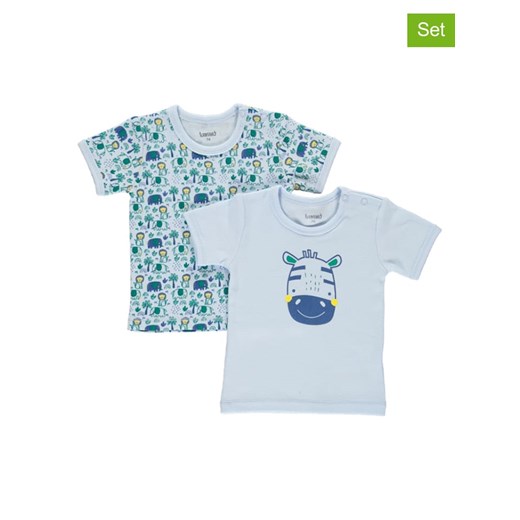 lamino Koszulki (2 szt.) w kolorze błękitnym ze sklepu Limango Polska w kategorii Koszulki niemowlęce - zdjęcie 163677086
