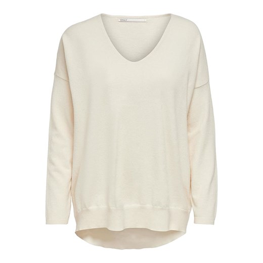 ONLY Sweter "Lely" w kolorze kremowym L okazja Limango Polska