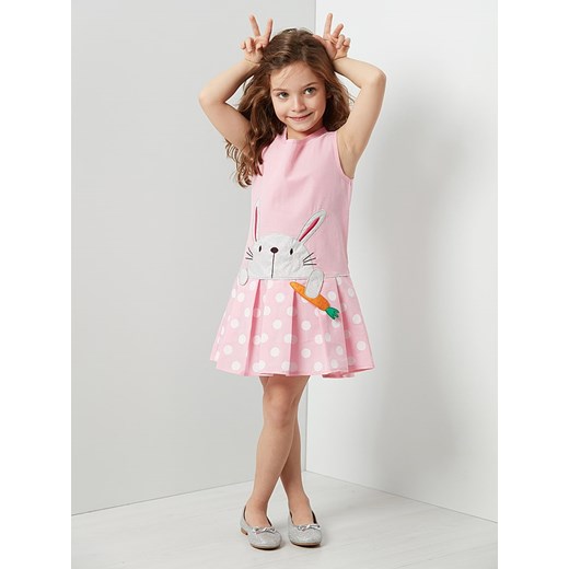 Denokids Sukienka w kolorze jasnoróżowym ze sklepu Limango Polska w kategorii Sukienki dziewczęce - zdjęcie 163681175