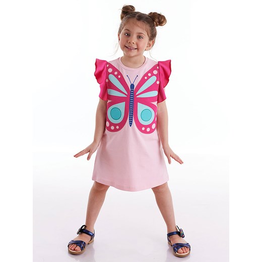 Denokids Sukienka &quot;Butterfly&quot; w kolorze jasnoróżowym ze sklepu Limango Polska w kategorii Sukienki dziewczęce - zdjęcie 163684209