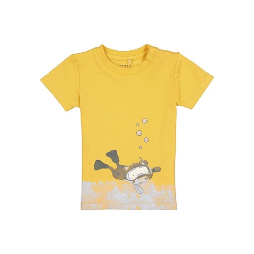 name it Koszulka &quot;Freddi&quot; w kolorze żółtym ze sklepu Limango Polska w kategorii Koszulki niemowlęce - zdjęcie 163686399
