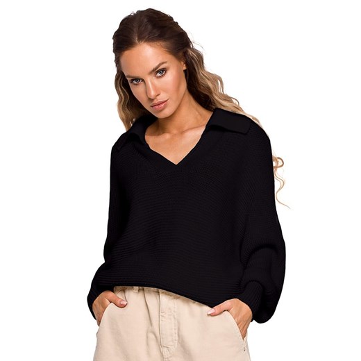 made of emotion Sweter w kolorze czarnym ze sklepu Limango Polska w kategorii Swetry damskie - zdjęcie 163687865