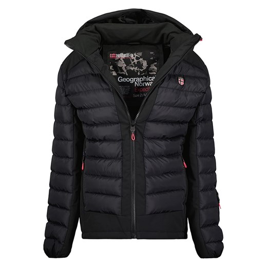Geographical Norway Kurtka pikowana &quot;Aurelien&quot; w kolorze czarnym ze sklepu Limango Polska w kategorii Kurtki damskie - zdjęcie 163701425