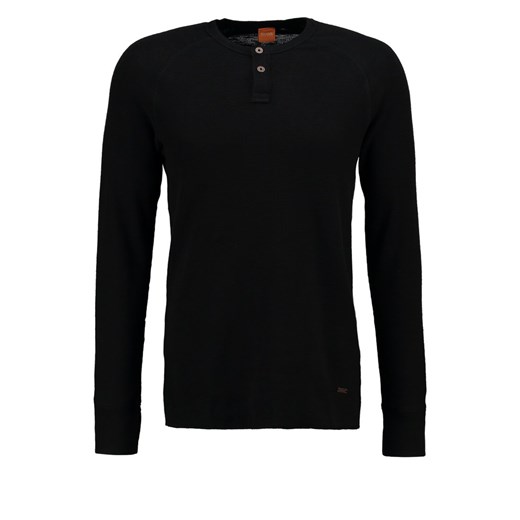 BOSS Orange TRUCKER Sweter black zalando czarny abstrakcyjne wzory