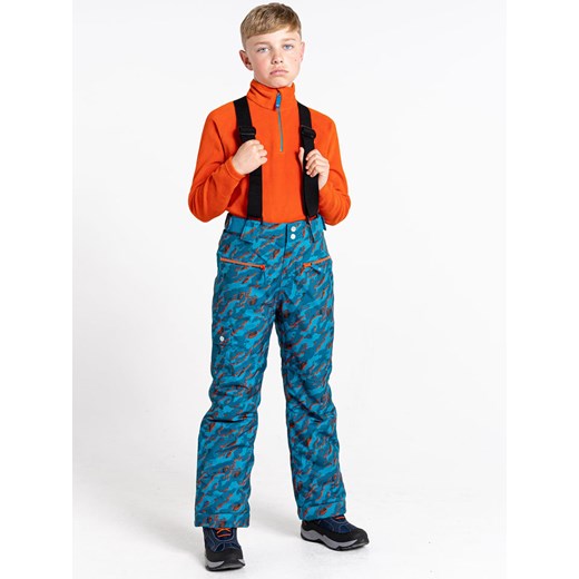 Dare 2b Spodnie narciarskie &quot;Timeout II&quot; w kolorze turkusowo-pomarańczowym ze sklepu Limango Polska w kategorii Spodnie chłopięce - zdjęcie 163704838