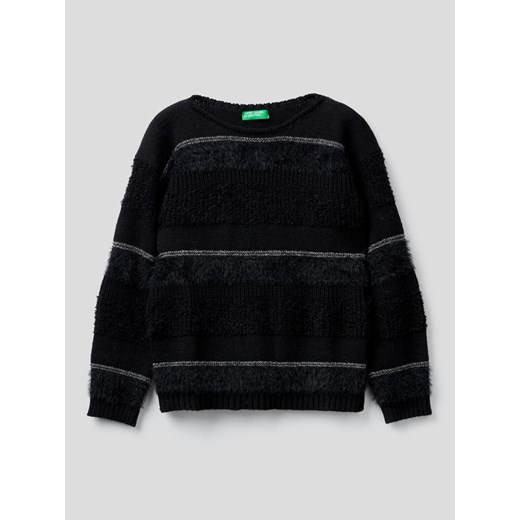 Benetton Sweter w kolorze czarnym ze sklepu Limango Polska w kategorii Swetry chłopięce - zdjęcie 163708529