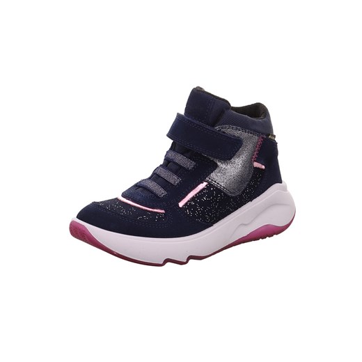 superfit Skórzane sneakersy &quot;Melody&quot; w kolorze granatowym ze sklepu Limango Polska w kategorii Buty zimowe dziecięce - zdjęcie 163709546