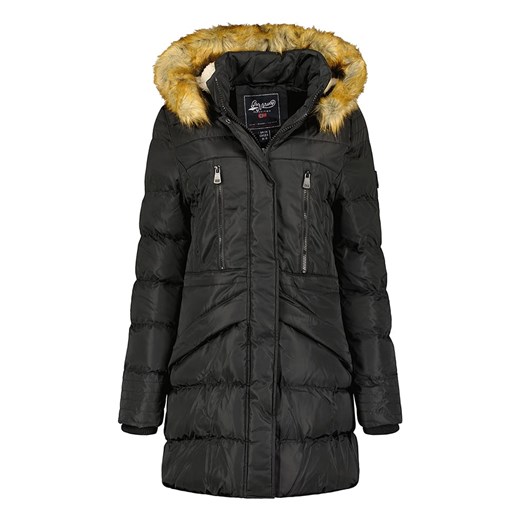 Geographical Norway Płaszcz zimowy &quot;Boxe&quot; w kolorze czarnym ze sklepu Limango Polska w kategorii Kurtki damskie - zdjęcie 163711597