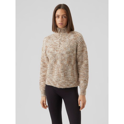 Vero Moda Sweter w kolorze beżowym ze sklepu Limango Polska w kategorii Swetry damskie - zdjęcie 163712255