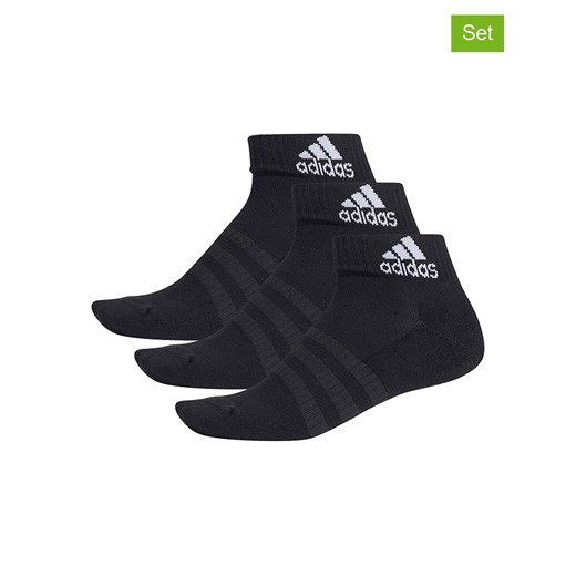 adidas Skarpety (3 pary) w kolorze czarnym 25-27 okazyjna cena Limango Polska