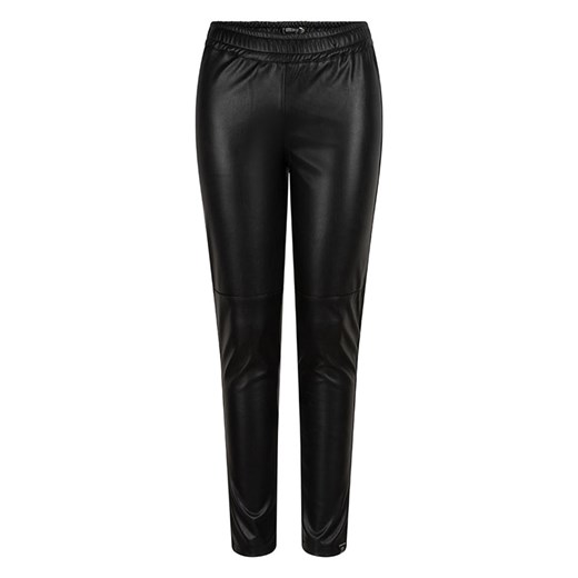 INDIAN BLUE JEANS Spodnie w kolorze czarnym ze skóry syntetycznej ze sklepu Limango Polska w kategorii Spodnie dziewczęce - zdjęcie 163716897