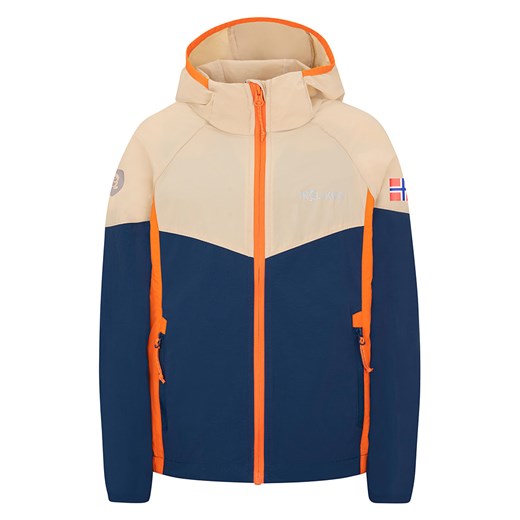 Trollkids Kurtka funkcyjna &quot;Sira&quot; w kolorze granatowo-beżowym ze sklepu Limango Polska w kategorii Kurtki chłopięce - zdjęcie 163719477