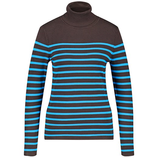 TAIFUN Sweter w kolorze brązowo-niebieskim ze sklepu Limango Polska w kategorii Swetry damskie - zdjęcie 163722876