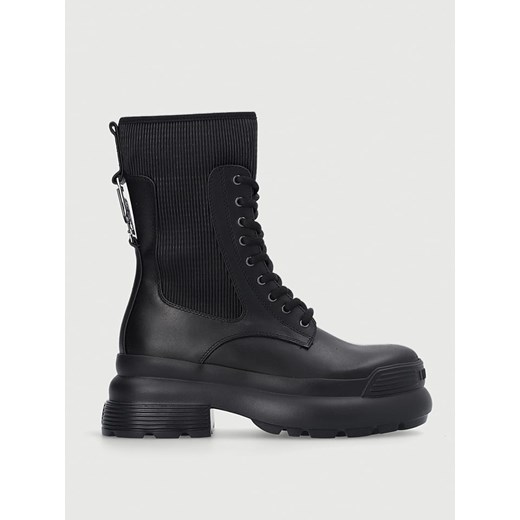 Liu Jo Skórzane botki w kolorze czarnym ze sklepu Limango Polska w kategorii Workery damskie - zdjęcie 163727358