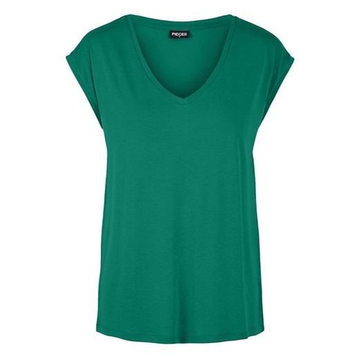 Pieces Koszulka w kolorze zielonym ze sklepu Limango Polska w kategorii Bluzki damskie - zdjęcie 163728218