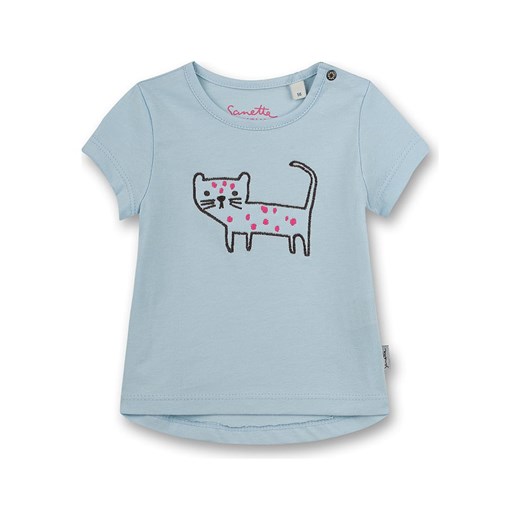 Sanetta Kidswear Koszulka &quot;Lovely Leo&quot; w kolorze błękitnym 74 Limango Polska okazyjna cena
