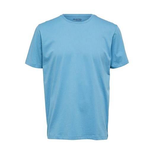 SELECTED HOMME Koszulka &quot;Aspen&quot; w kolorze niebieskim ze sklepu Limango Polska w kategorii T-shirty męskie - zdjęcie 163737516