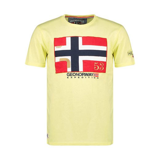 Geographical Norway Koszulka w kolorze żółtym ze sklepu Limango Polska w kategorii T-shirty męskie - zdjęcie 163737958