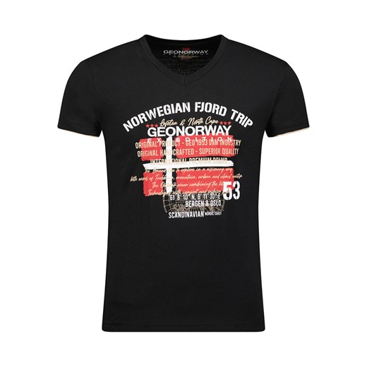 Geographical Norway Koszulka w kolorze czarnym ze sklepu Limango Polska w kategorii T-shirty męskie - zdjęcie 163738097