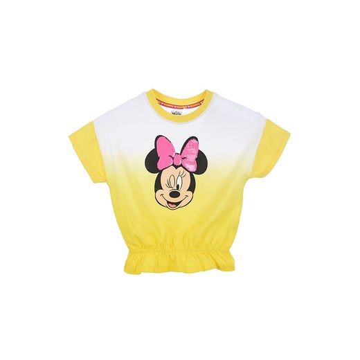 MINNIE MOUSE Koszulka &quot;Minnie&quot; w kolorze biało-żółtym ze sklepu Limango Polska w kategorii Bluzki dziewczęce - zdjęcie 163740095