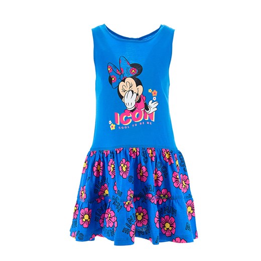 Disney Minnie Mouse Sukienka &quot;Minnie&quot; w kolorze niebieskim ze wzorem ze sklepu Limango Polska w kategorii Sukienki dziewczęce - zdjęcie 163740107