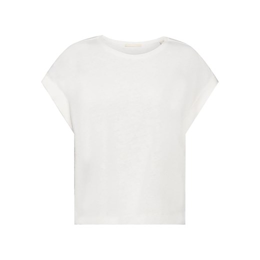 ESPRIT Lniana koszulka w kolorze białym Esprit M promocyjna cena Limango Polska