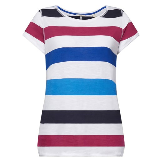 ESPRIT Koszulka w kolorze biało-niebieskim ze sklepu Limango Polska w kategorii Bluzki damskie - zdjęcie 163745076