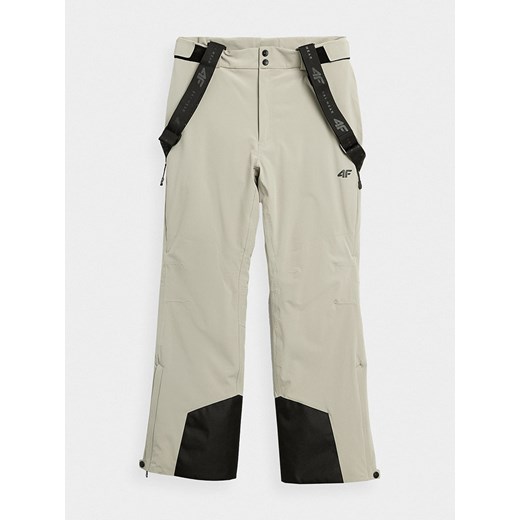 4F Spodnie narciarskie w kolorze beżowym ze sklepu Limango Polska w kategorii Spodnie męskie - zdjęcie 163745525
