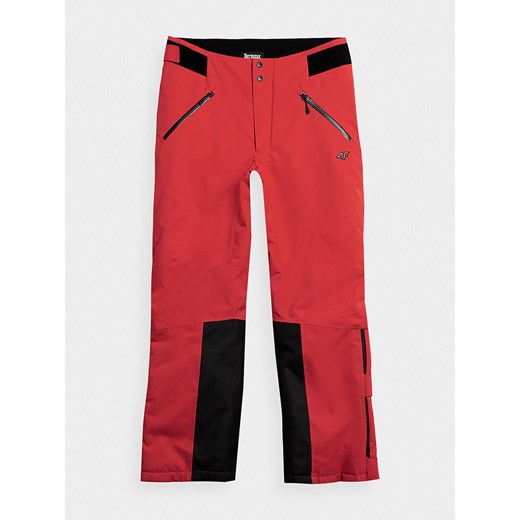 4F Spodnie narciarskie w kolorze czerwono-czarnym ze sklepu Limango Polska w kategorii Spodnie męskie - zdjęcie 163745528
