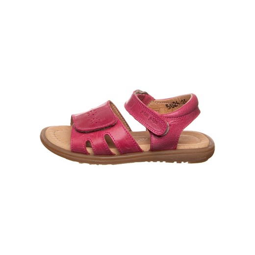 POM POM Skórzane sandały w kolorze różowym ze sklepu Limango Polska w kategorii Sandały dziecięce - zdjęcie 163749036